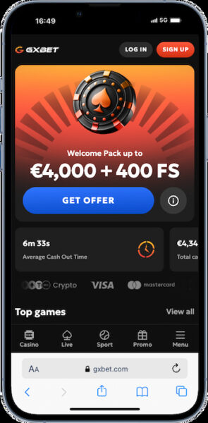 gxbet Speel baccarat bij dit casino en wordt snel uitbetaald