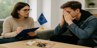 man met gokproblemen in Europa