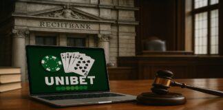 laptop met unibet goksite voor de rechtbank