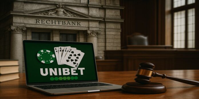 laptop met unibet goksite voor de rechtbank