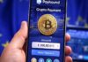 payhound crypto betaalpagina open op smartphone