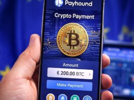 payhound crypto betaalpagina open op smartphone