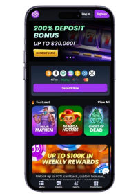 CoinCasino mobiele weergave