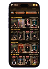 Lizaro Mobiel overzicht live casino