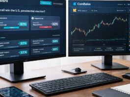 Coinbase werkt met Kalshi aan lancering voorspellingsmarkt coinbase en kalshi voorspellingsmarkt dashboard