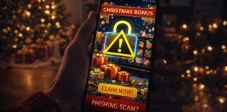 nep kerstactie van online casino op telefoon