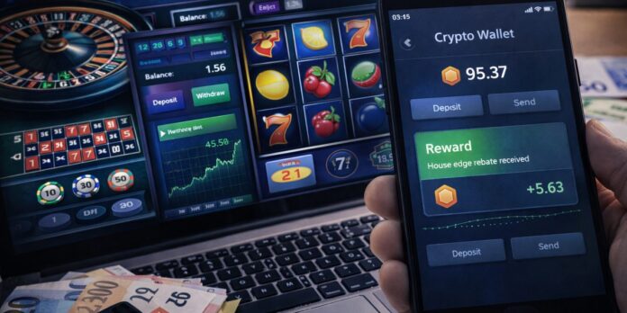 crypto casino geeft huisvoordeel terug in tokens