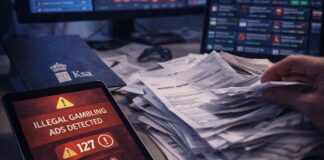 Ksa radeloos door illegale reclames: ‘Dweilen met de kraan open’ stapel met papieren klachten over gokreclames