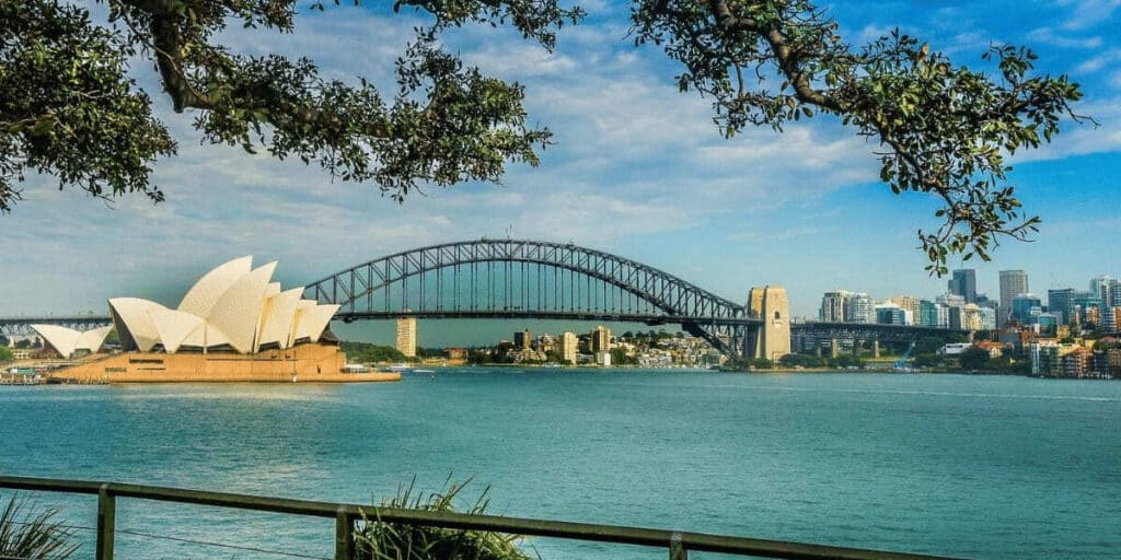 Foto van Sydney Harbour met het bekende Opera gebouw