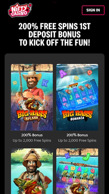 Nifty Casino free spins till nya spelare