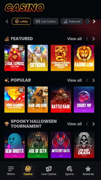 Insatnt Casino slots