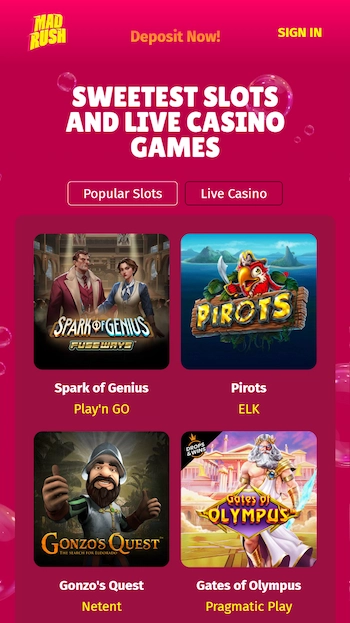 Mad Rush slots