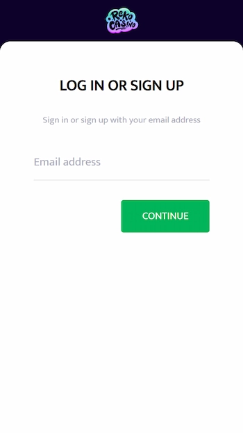 Reko Casino login sida