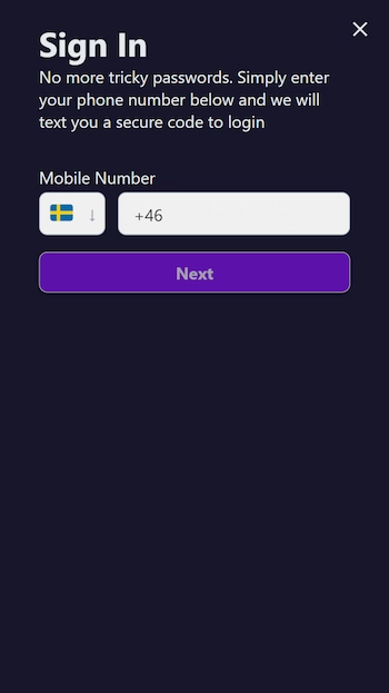 Fast Slots login med mobilen