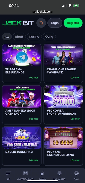 Jackbit bonus och kampanjer