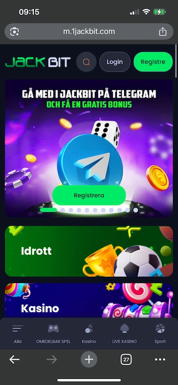 Jackbit casino hemsida