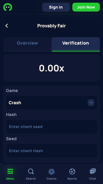 Cybet Provably Fair för rättvist spel