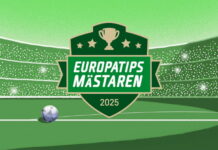 Jonathan Jaans och IF Lokomotiv Blackeberg blir Europatipsmästare 2025 Grafik för Europatipsmästaren 2025 med pokal, fotbollsarena och boll i grön färgskala
