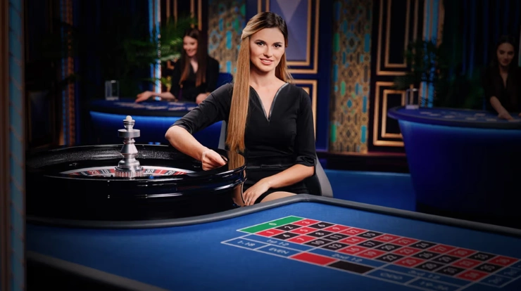 Dealer och bord för live roulette 1