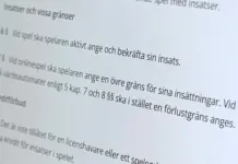 Därför har vi insättningsgränser på casino i Sverige Lagtext om insättningsgränser enligt svensk spellag