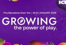 ICE Barcelona 2026: Pågående höjdpunkter från iGaming-eventet Lila kampanjbild för ICE Barcelona 2026 med texten ”Growing the power of play” och datum 19–21 januari.