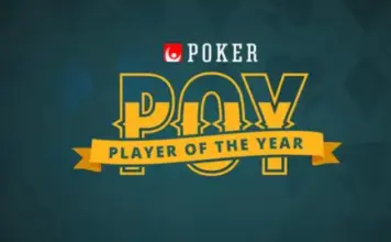 Johan Lindqvist vinner Svenska Spels Player of the Year 2025 Grafik med texten ”Poker Player of the Year” i guld på mörk bakgrund, med pokerikon och turneringskänsla.