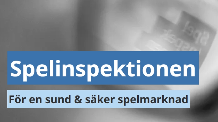 spelinspektionen-förbjuder-claymore-malta Spelinspektionens logotyp med text om en sund och säker spelmarknad mot suddig bakgrund.