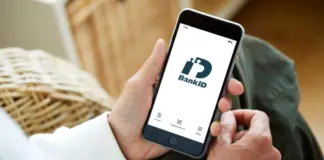 BankID logo på mobiltelefon