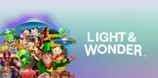 Light & Wonder växte under 2025 – trots dyr uppgörelse Logo för utvecklaren Light & Wonder och populära spelkaraktärer