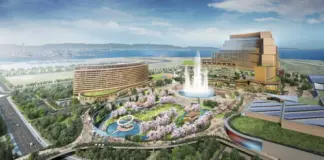 MGM Osaka och Japans kasinosatsning tar ny fart Illustration av MGM Osaka resort i Japan