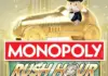 Monopoly Rush Hour – Ny slot från Big Time Gaming Monopoly Rush Hour slotspel med Mr Monopoly i guldbil ovanför logotyp mot skimrande stadsbakgrund.