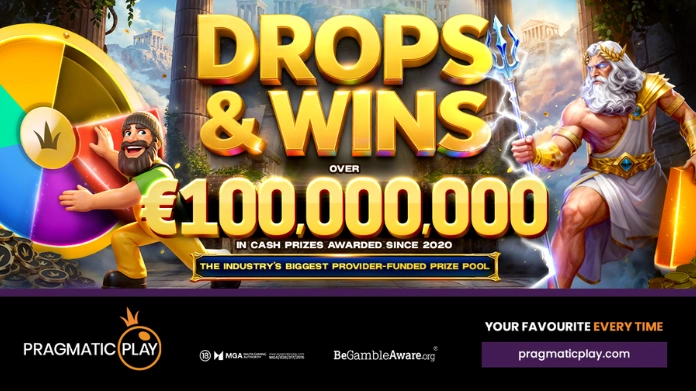 drops-and-wins-pragmatic-play-ny-sasong Pragmatic Play kampanj Drops and Wins med Zeus och lyckohjul