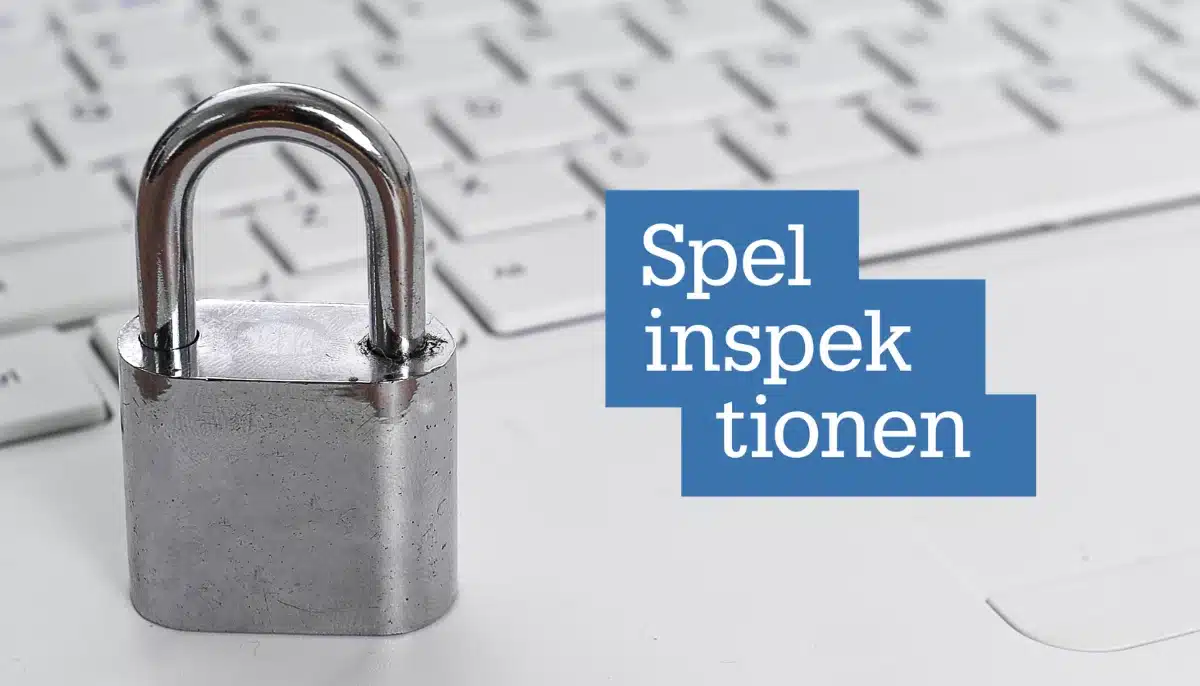 Hänglås på tangentbord som symboliserar spelpaus och skärpta kontroller från spelinspektionen