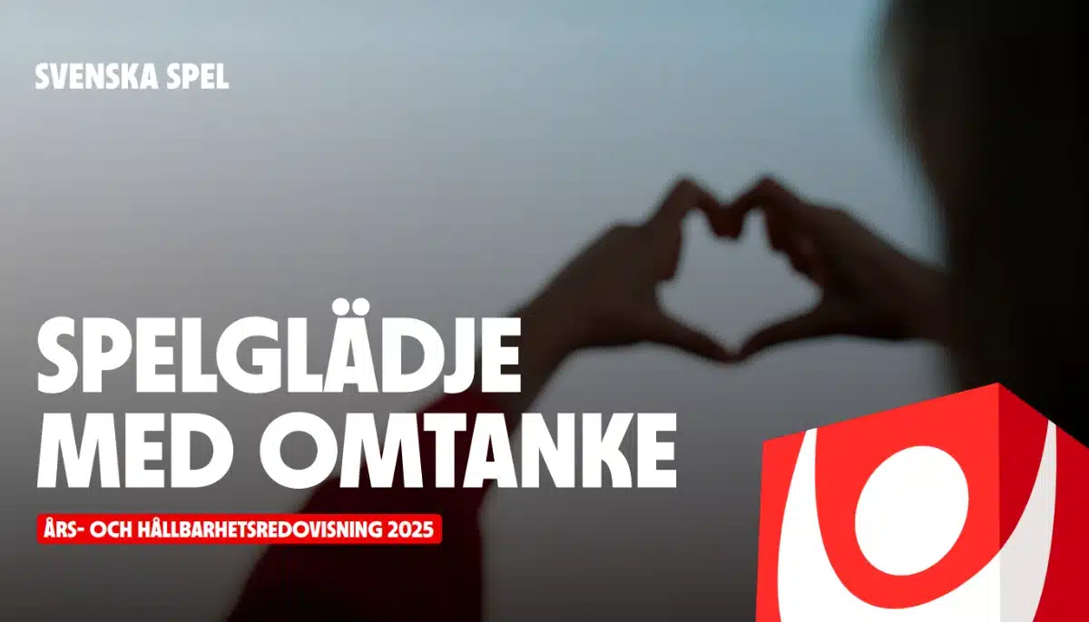 Svenska Spel års och hållbarhetsredovisning 2025 omslag