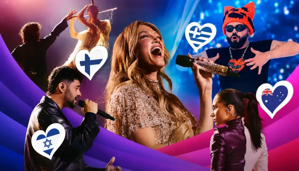 Eurovision 2026 favoriter att vinna med Finland, Australien, Israel och Grekland