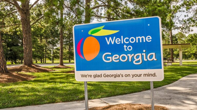 Georgia welcome sign