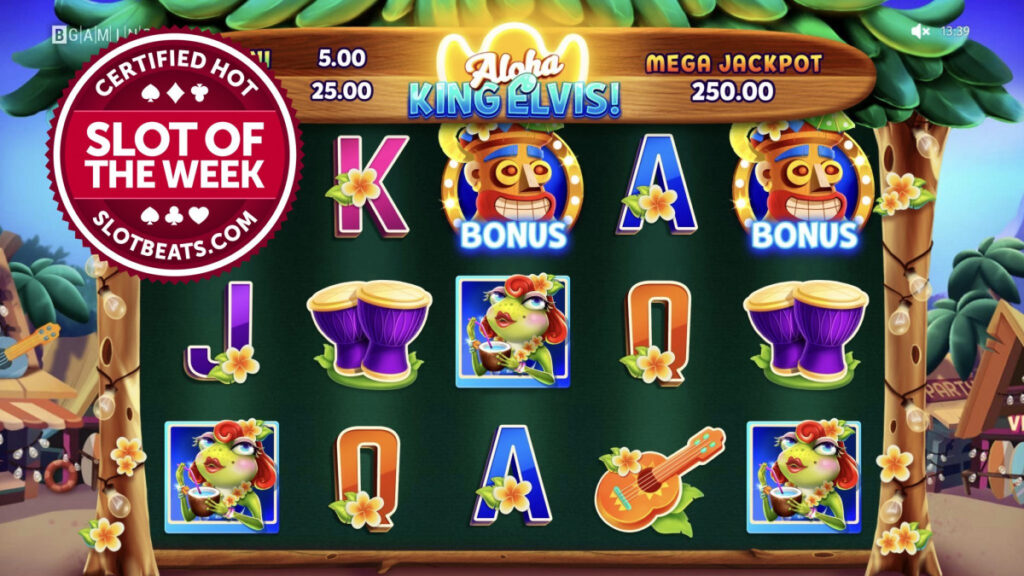 BGaming said ‘aloha’ to the SlotBeats SOTW title taking the award all the way to Hawaii with its latest release, Aloha King Elvis.
