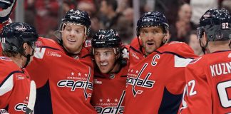 The Washington Capitals and Caesars have agreed to a partnership that places the Caesars Sportsbook logo on Capitals’ home and third jerseys.