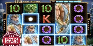 Synot Games has struck lightning upon SlotBeats’ Slot of the Week award with its latest title, Zeus Wild Thunder.