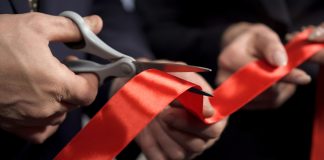 Ribbon cutting