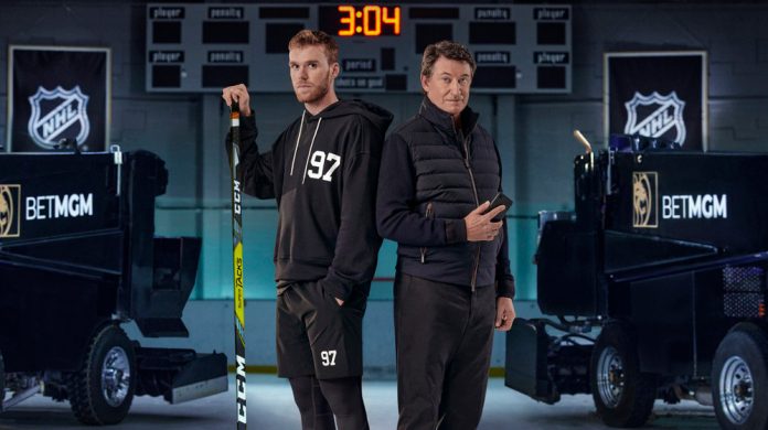 BetMGM Connor McDavid and Wayne Gretzky