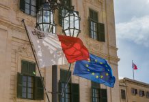 Malta European flags