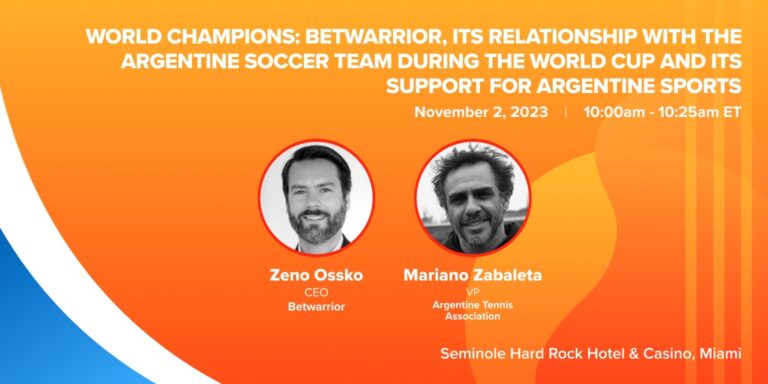 BetWarrior’s Zeno Ossko and Tennis Ace Mariano Zabaleta to keynote at SBC Summit Latinoamérica