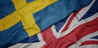 Sweden UK flags