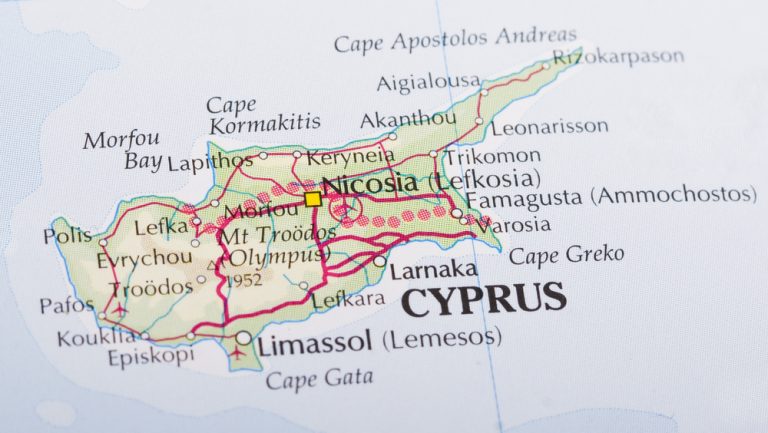 map of cyprus