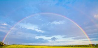 A Rainbow Over a Field