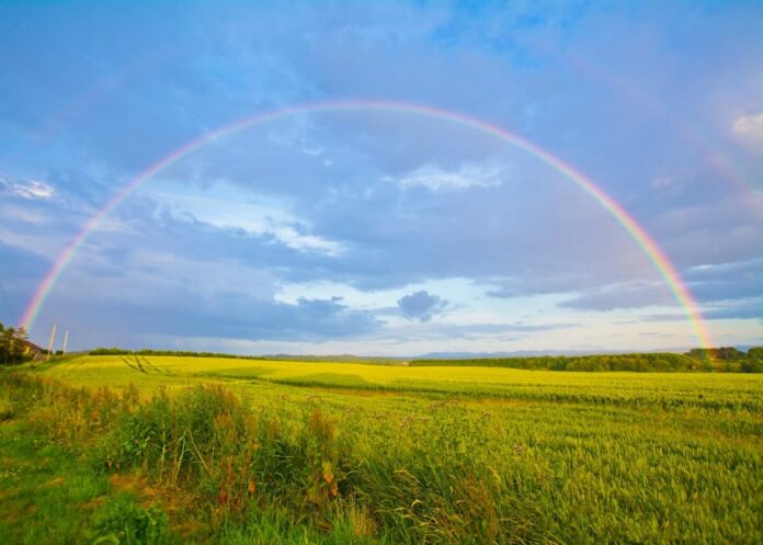 A Rainbow Over a Field