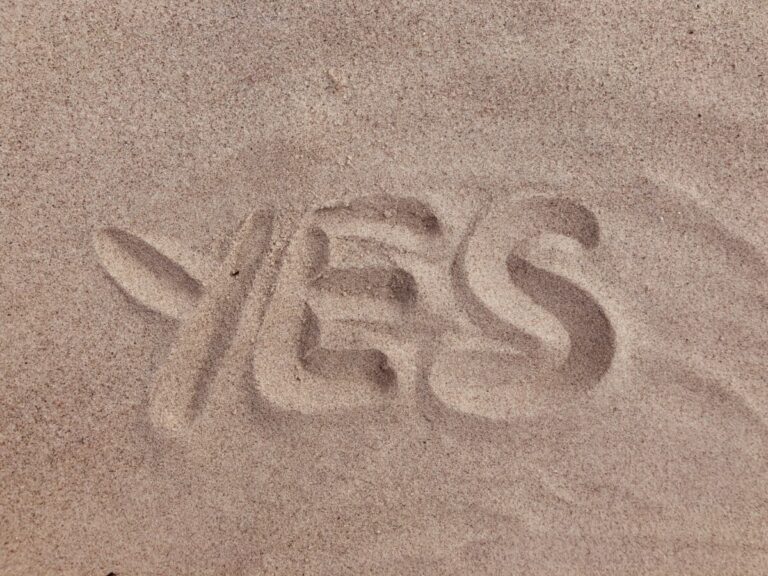 Yes on sand