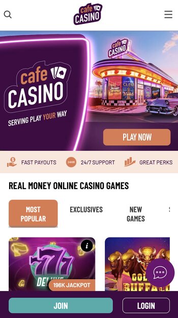 cafe casino - credit card casino