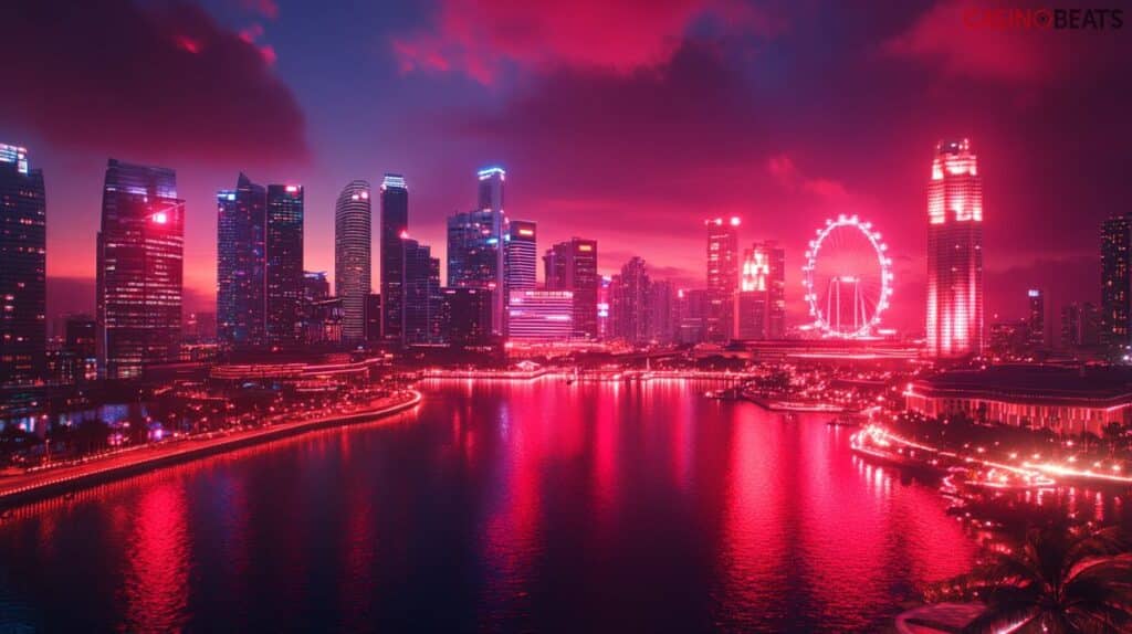 Skyline of Singapore and the Best Online Casinos in Singapore